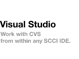 CVS Visual Studio .NET and CVS SCCI.